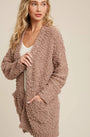 Boucle' Open Front Cardi Bluivy