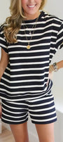 Nautical Stripe Lounge Set Florida Girl Fashion Boutique
