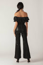 A Coated Black Jumpsuit FLYING TOMATO