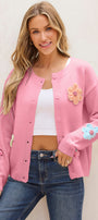 Knitted Floral Cardi Florida Girl Fashion Boutique
