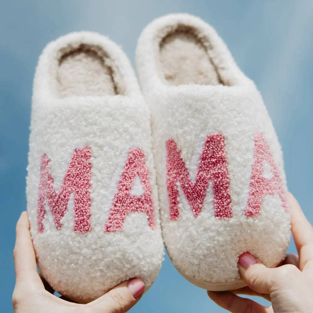 Pink MAMA Mother's Day Slippers Katydid