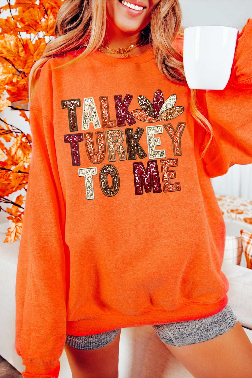Talk Turkey to Me Sweatshirt Florida Girl Fashion Boutique