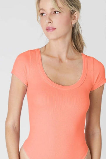 Nikibiki Short Sleeve Scoop Neck Bodysuit Florida Girl Fashion Boutique