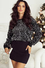 Black Sequin Long Sleeve Party Top Florida Girl Fashion Boutique