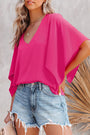 Rose Bell Sleeve Blouse Florida Girl Fashion Boutique