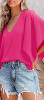 Rose Bell Sleeve Blouse Florida Girl Fashion Boutique