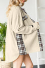 Cream Waffle Thermal Knit Shacket Florida Girl Fashion Boutique