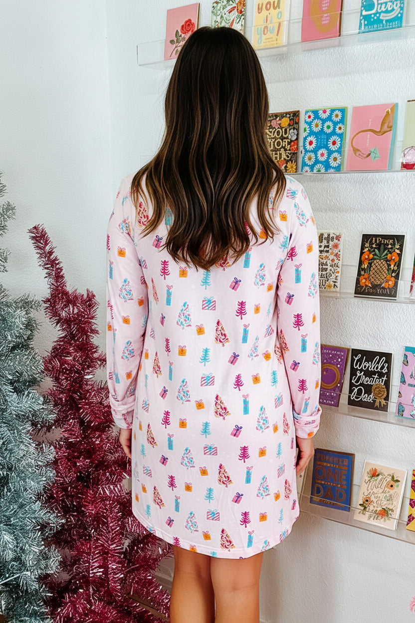 Twinkle Tree Sleep Shirt Dress Florida Girl Fashion Boutique