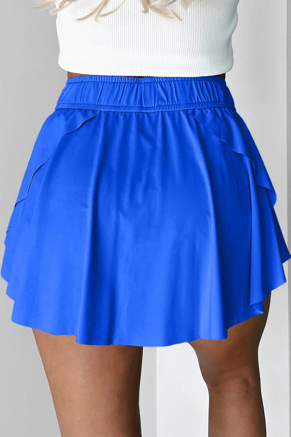 Drawstring High Waist Lined Tennis Skort Florida Girl Fashion Boutique