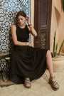 Mixed Fabric Maxi Blu Pepper
