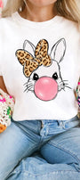 Leopard Bow Bubble Bunny Tee Florida Girl Fashion Boutique