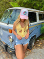 Tie Dye Smiley Face Ball Cap C.C Beanie