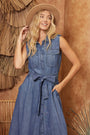 DENIM MAXI DRESS Bluivy