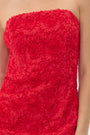 Adelyn Rae Posey Textured Floral Strapless Mini Dress Adelyn Rae
