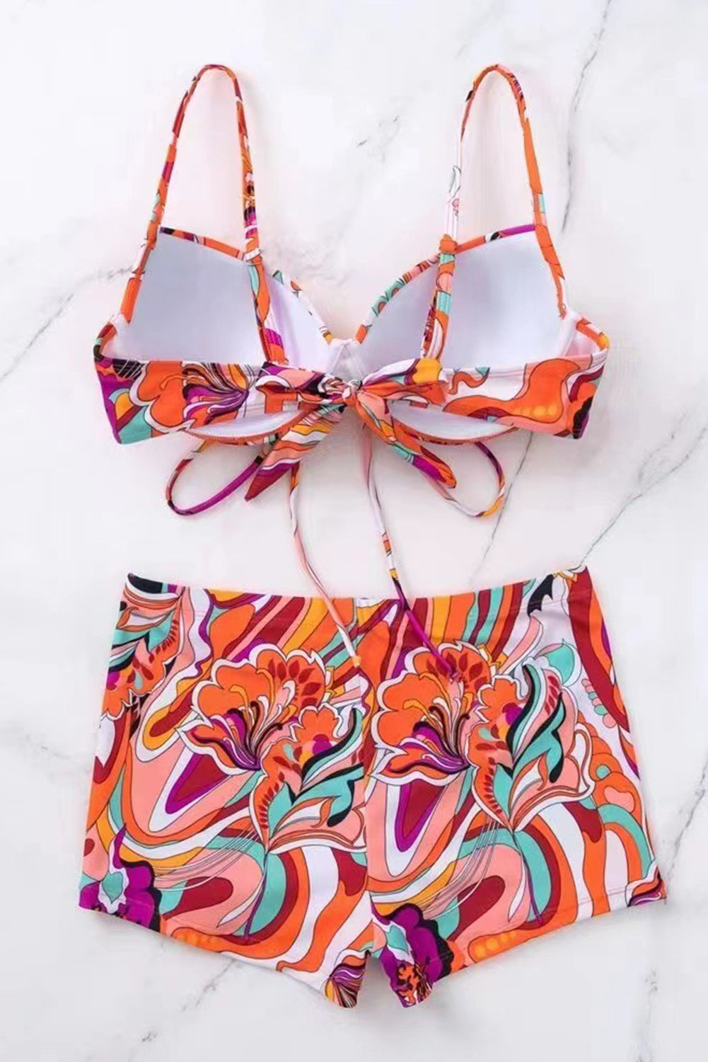Groovy Floral Print Bikini Florida Girl Fashion Boutique