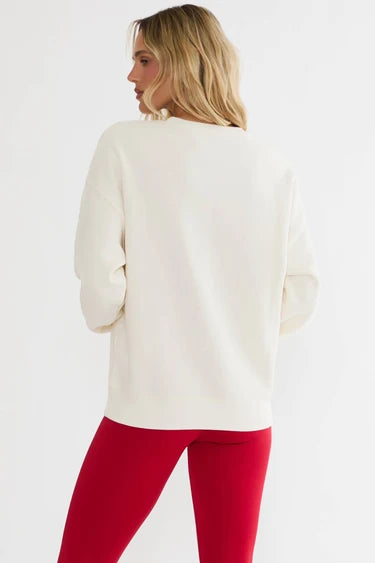 Beach Riot Devyn Oversized Sweatshirt Frost