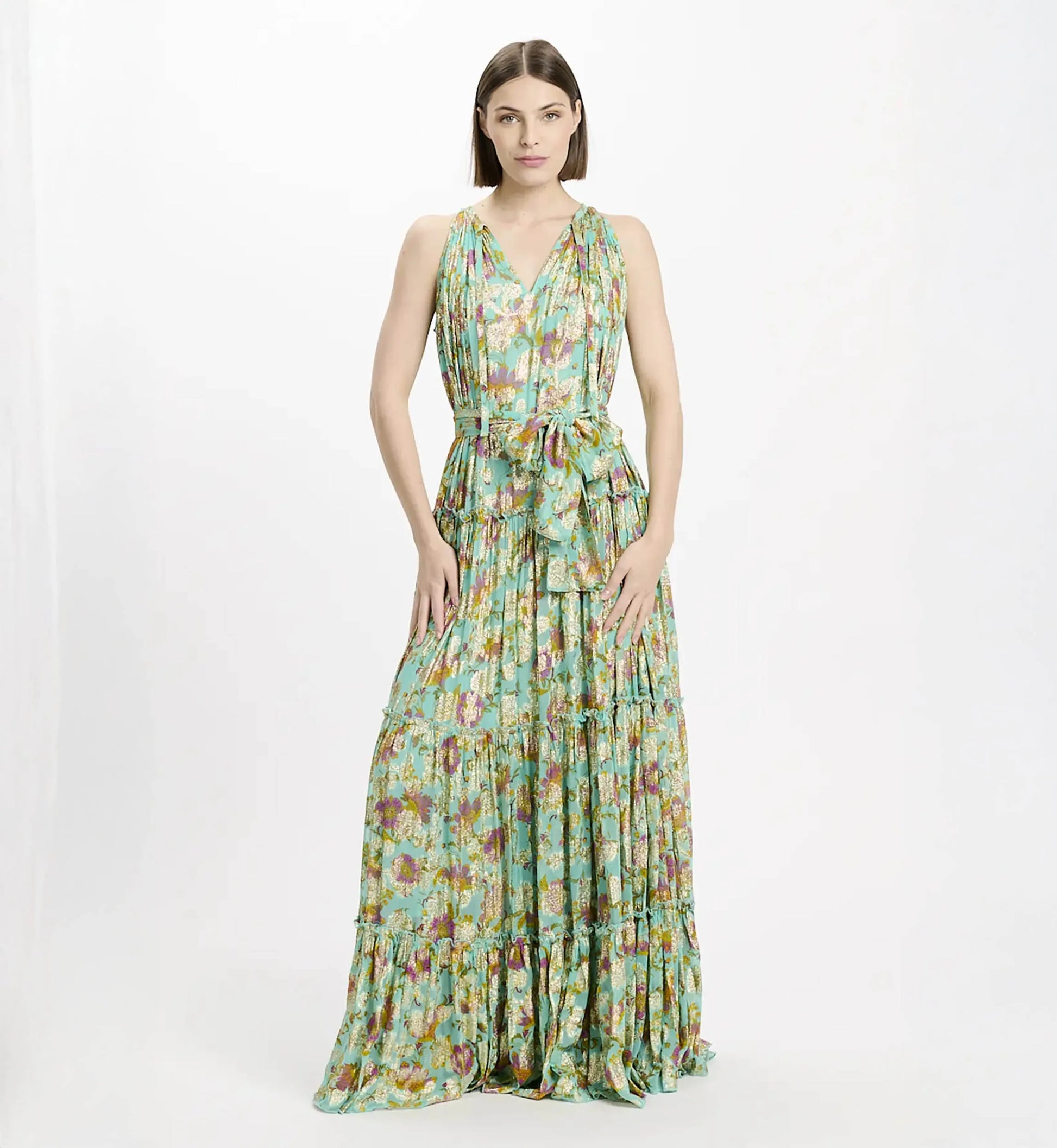 Miss June Paris Chelsea Maxi Dress Aqua