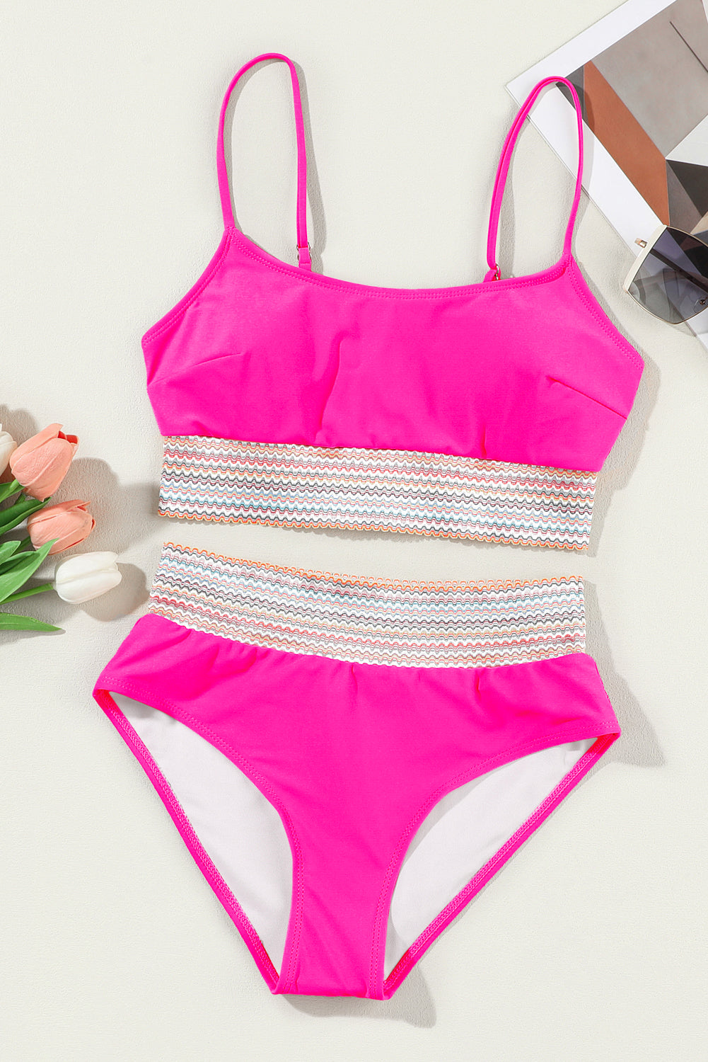 Hot Pink Banded Bikini Florida Girl Fashion Boutique