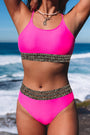 Hot Pink Leopard Banded Bikini Florida Girl Fashion Boutique