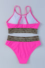 Hot Pink Leopard Banded Bikini Florida Girl Fashion Boutique