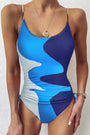 Blue Wave One-piece Swimsuit Florida Girl Fashion Boutique