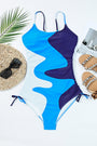 Blue Wave One-piece Swimsuit Florida Girl Fashion Boutique