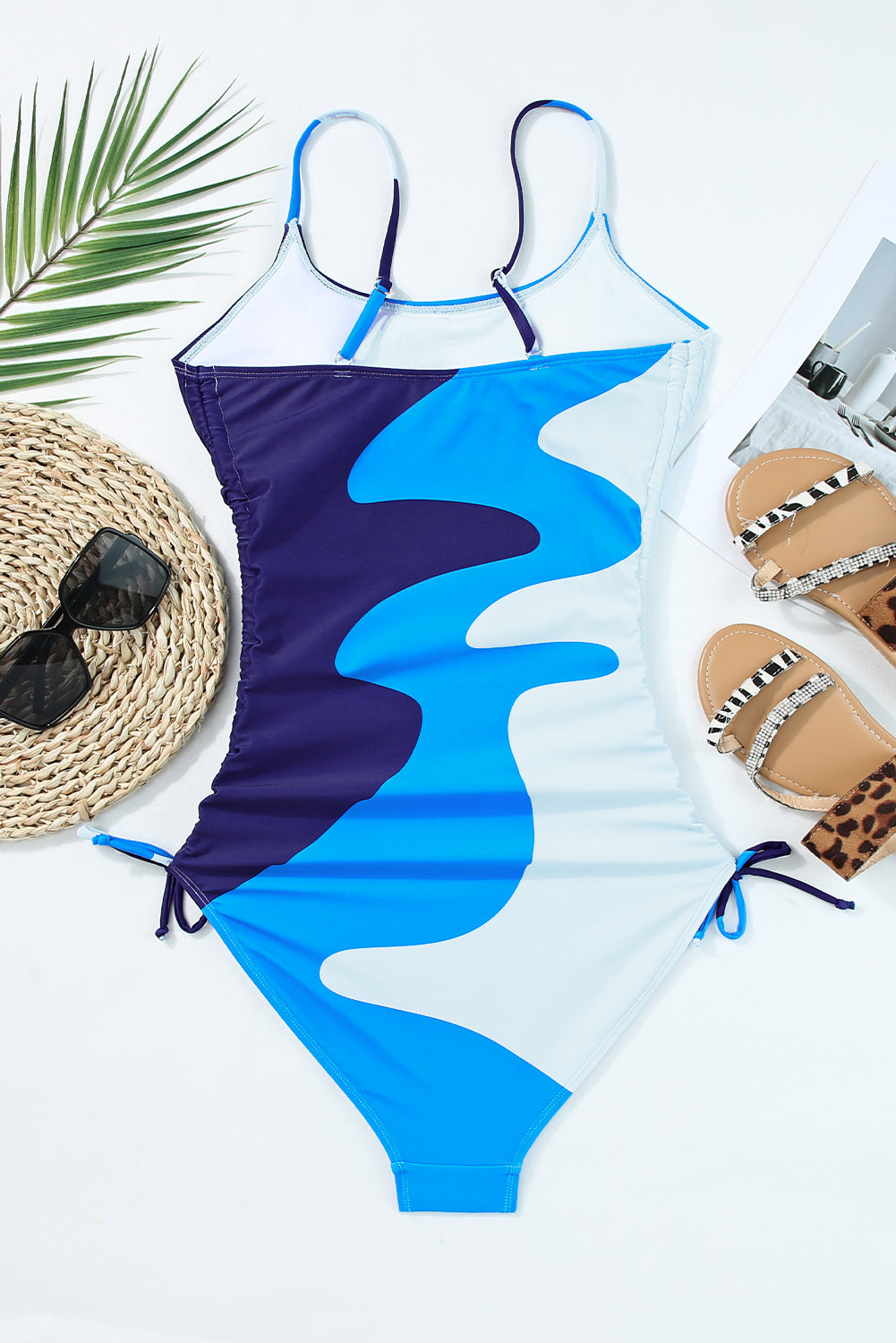 Blue Wave One-piece Swimsuit Florida Girl Fashion Boutique